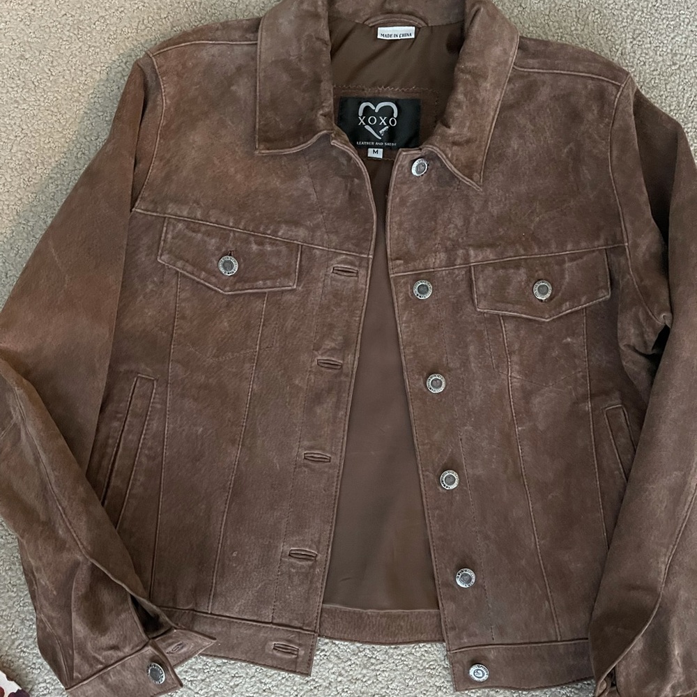 Xoxo leather snd suede jacket - Picture 4 of 6